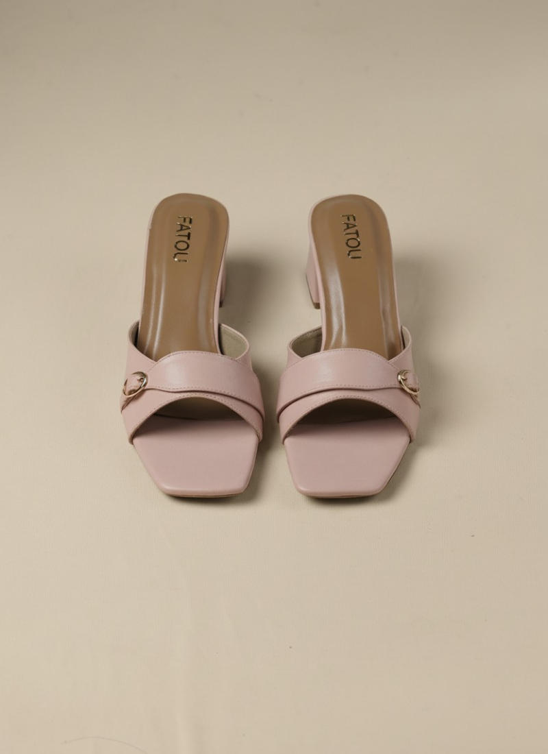 Blush Classic Block Heels - Image 6