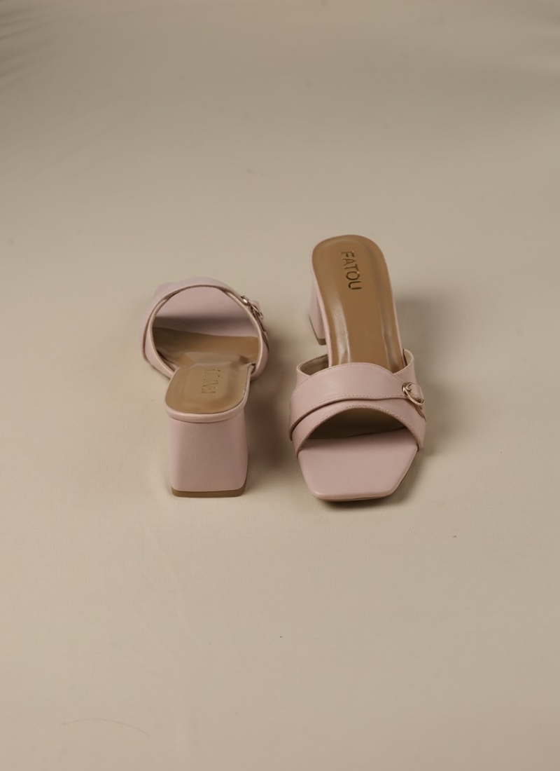 Blush Classic Block Heels - Image 3