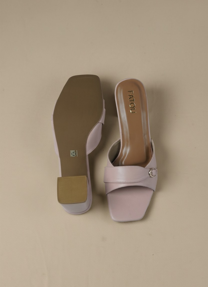 Blush Classic Block Heels - Image 4